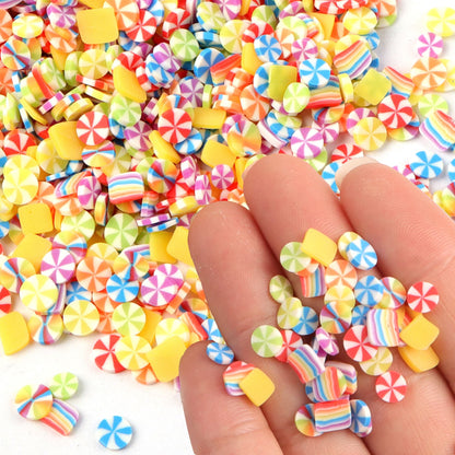 10g/pack Vibrant Candy Cane Nail Art Polymer Clay Slices-Unscented,DIY Crafting Supplies for Phone Case Decoration, Festive Nail Art Design, Christmas Crafting Accessories, and Creative Jewelry Making - Perfect for Holiday Season