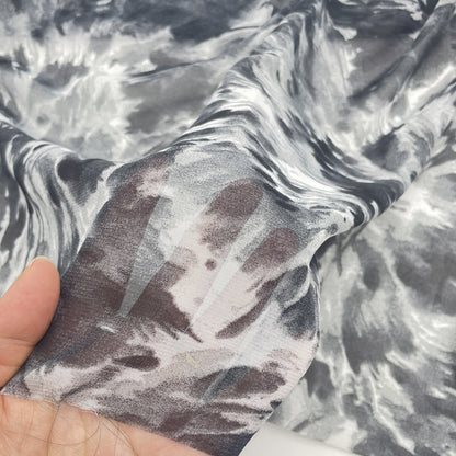 1Pc ink painting Premium Chiffon Fabric - 59x19.68inch(150x50cm) Pre-cut Fabric,Perfect for DIY Sewing,Bags,Party Decor, Tablecloths, Gift Wrapping,Cushions & Furniture Covers