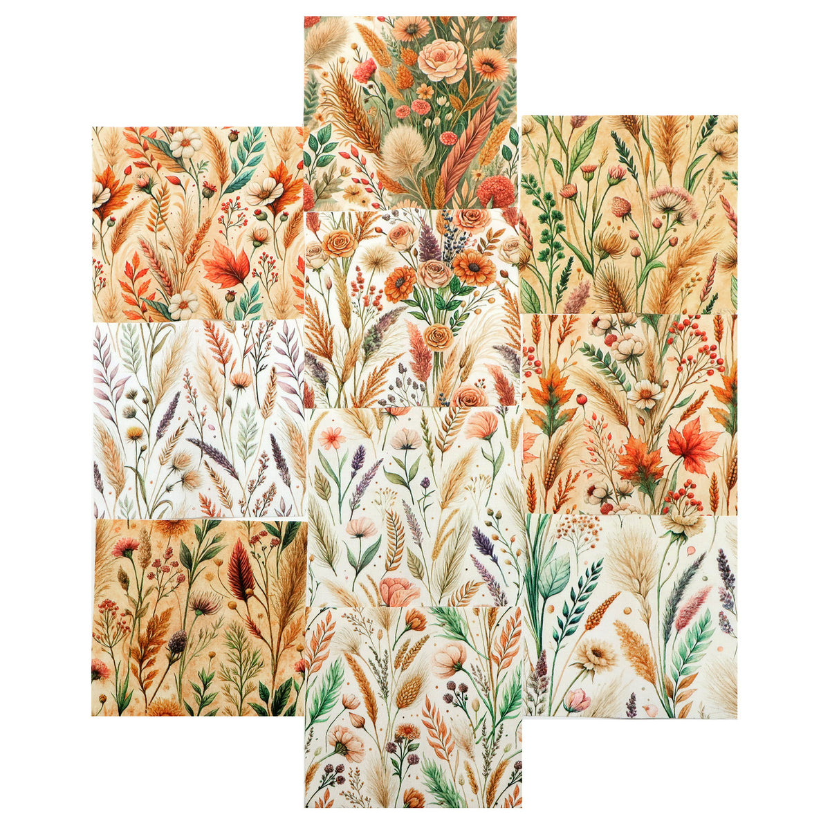 10Pc/Set Flower Series Lavender Maple Leaf Fat Quarter Fabric, Pre-Cut Square Fabric Assort, Fabric Set, Craft Fabric, Handmade DIY Patchwork Fabric,Home Quilting Sewing Fabric, Packaging Fabric, Scrapbooking Craft Hobbyist