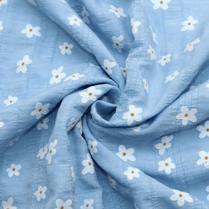 1pc Flower Pattern Wrinkles Texture Quilting Fabric-59.05x19.68inch Precut Polyester Craft Fabrics DIY Handmade Projects Doll Clothes Fabric For Hair Ties, DIY Quilting & Sewing