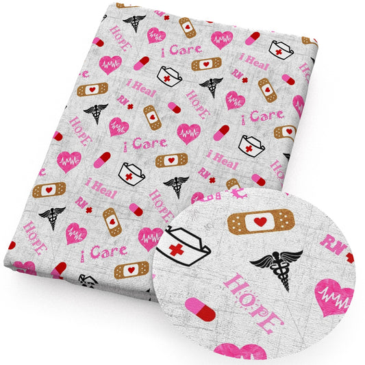 medical design theme fabric
