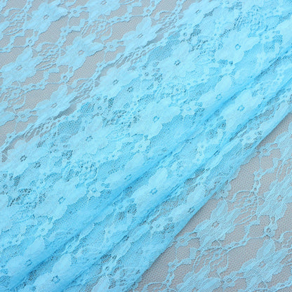 1Pc solid flower Printed Premium Lace Fabric - 59x19.68inch(150x50cm) Pre-cut Fabric,Perfect for DIY Sewing,Bags,Party Decor, Tablecloths, Gift Wrapping,Cushions & Furniture Covers