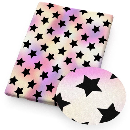pink series tie dye star starfish fabric
