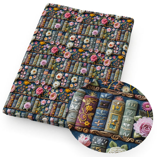 imitation embroidery series flowerfloral book fabric