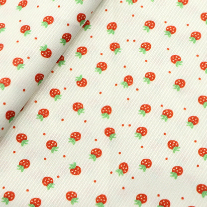 1pc Strawberry Print Twill Polyester Fabric, 59.06x19.68 inch Precut Fabric, Perfect for Party Decorations, and Craft Projects, Hair Ties, DIY Quilting & Sewing, Patchwork, Backdrop Fabric | Strawberry Pattern