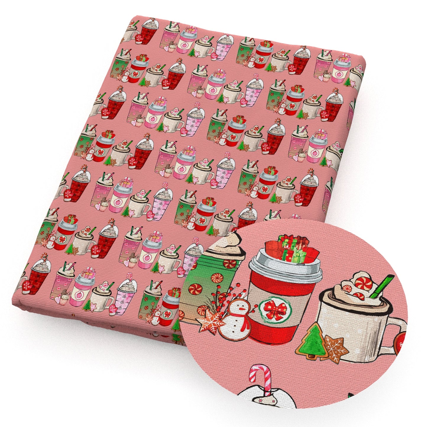 christmas tree cake cupcake ice creampopsicle snowman fabric