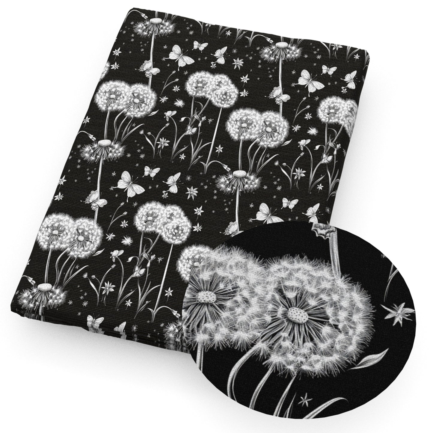 4Pc/set 7.87x7.87inch(20x20cm) Dandelion series Precut Quilting Fabric Fat Quarter Fabric Bundle, Polyester Quilting Squares for Patchwork, DIY Crafts Projects, DIY Wallet Making