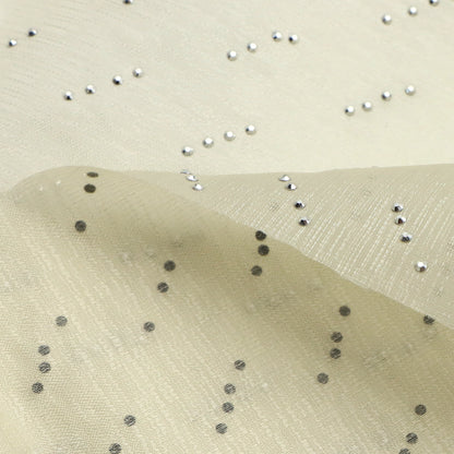 1Pc 59x19.68inch(150x50cm) Sparkly dot Width Chiffon Fabric Soft Fabric For Dress Lining Cloth Material Wedding Sewing Production