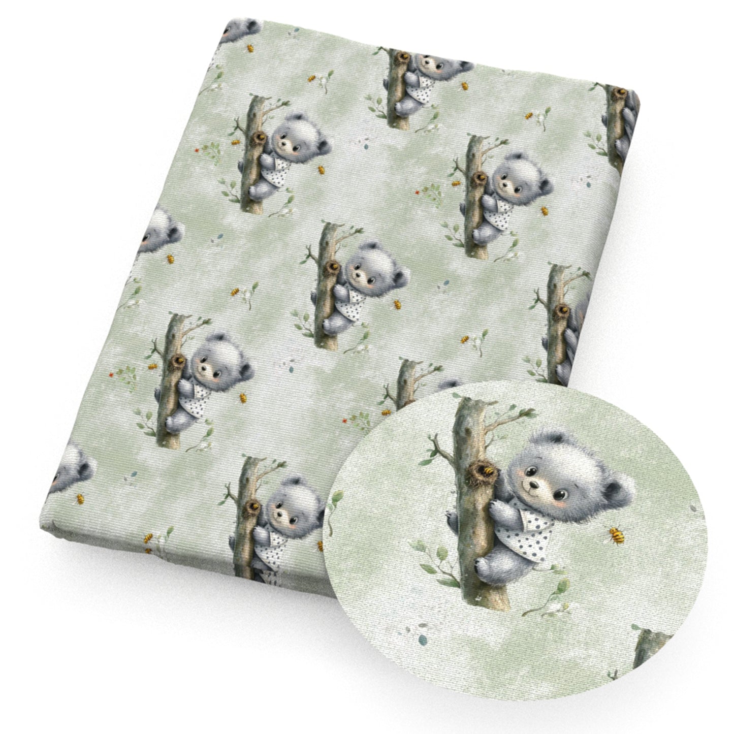 bee leaf leaves tree fabric