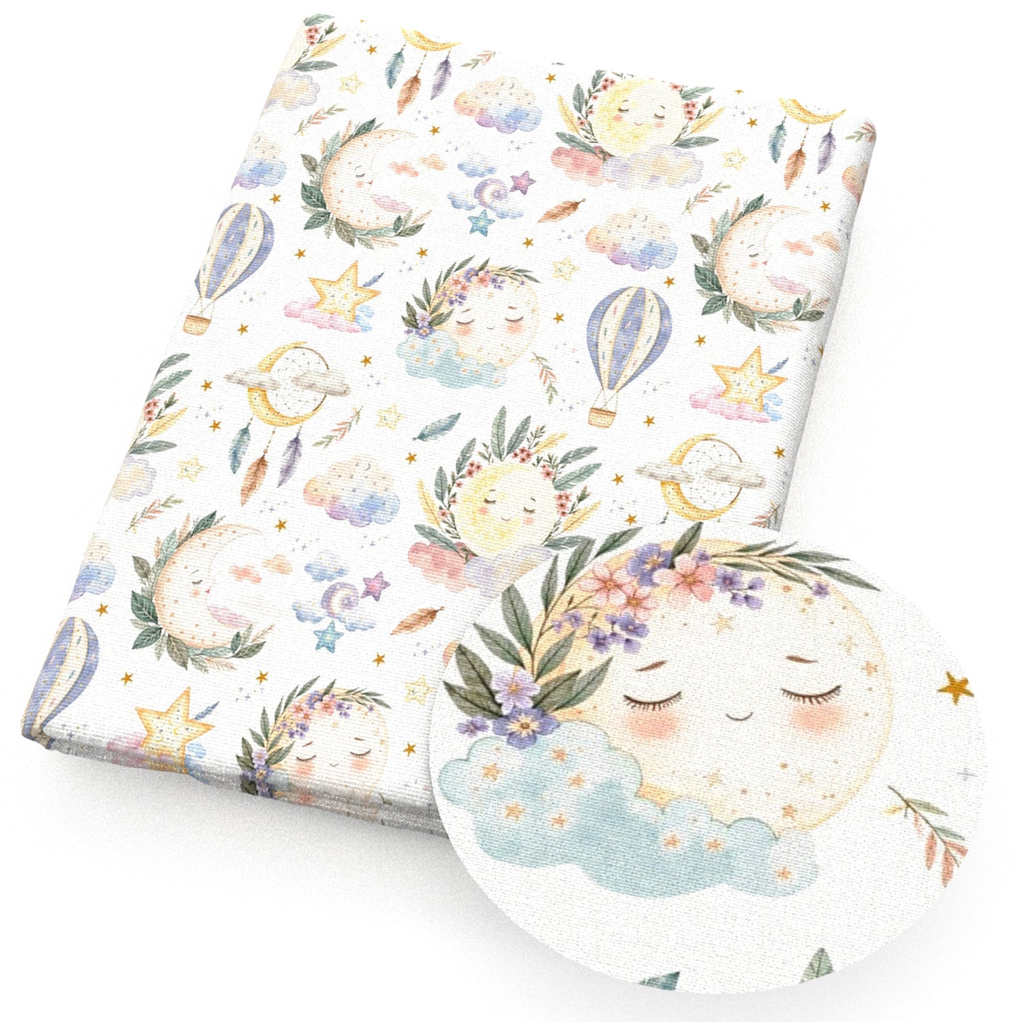 star starfish moon fire balloon cloud leaf leaves tree dreamcatcher flowerfloral fabric