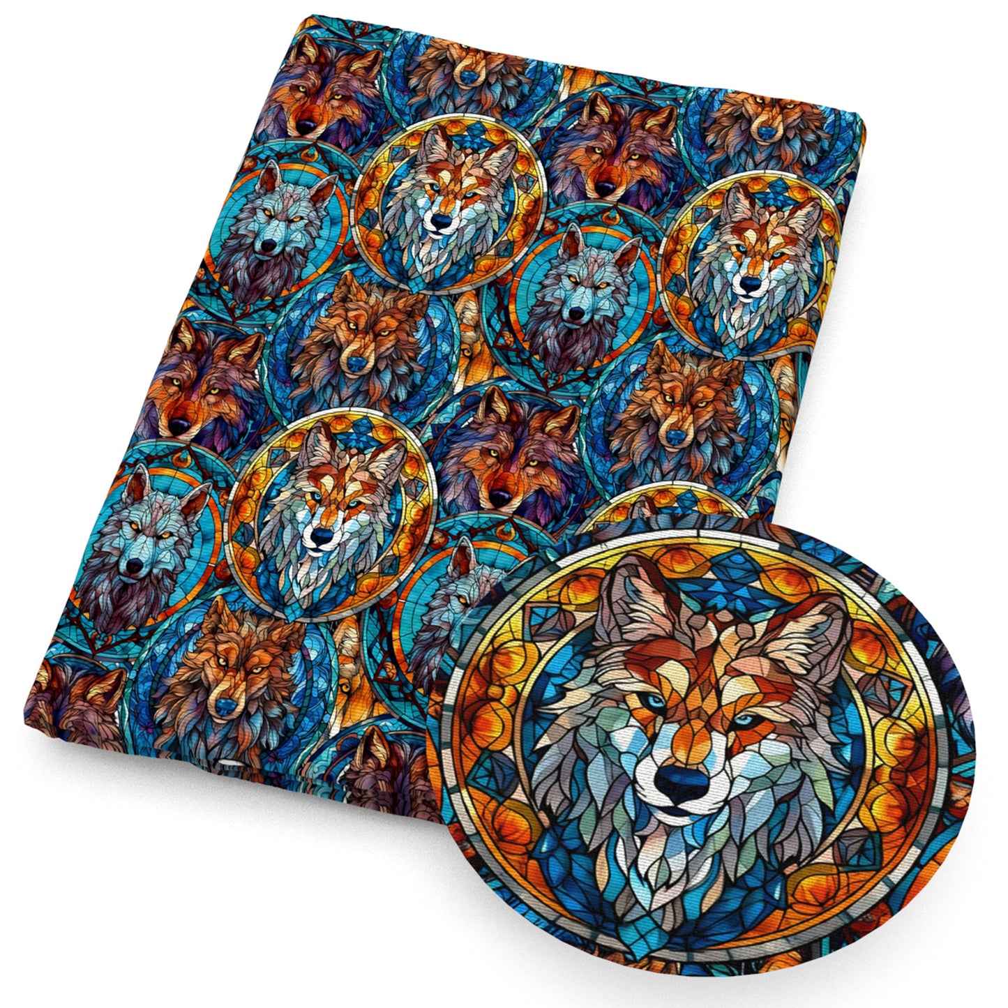 wolf color series fabric