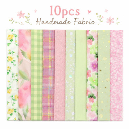 10pcs Vintage Floral Plaid Pattern Jelly Roll Fabric Strips 2.5X19.7inch Pre-cut 100% Polyester for Patchwork Quilts, Table Runners, Placemats, Tote Bags, Storage Pouches, Makeup Bags, Coasters, Quilt Blocks & Binding Multi-color