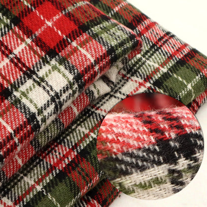 1Pc Plaid Stripe Fabric - 57x19.68Inch(145x50cm) Charm Yarn-Dyed Checked Cloth Quilting Fabric Scraps For DIY Crafting