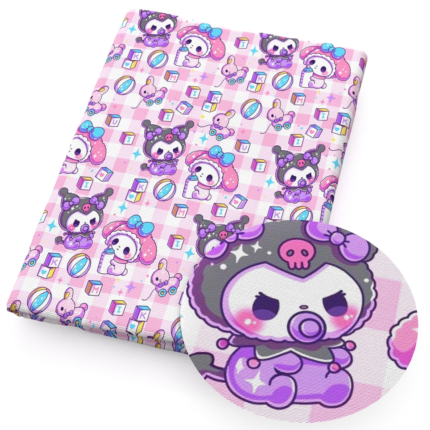 plaid cartoon fabric