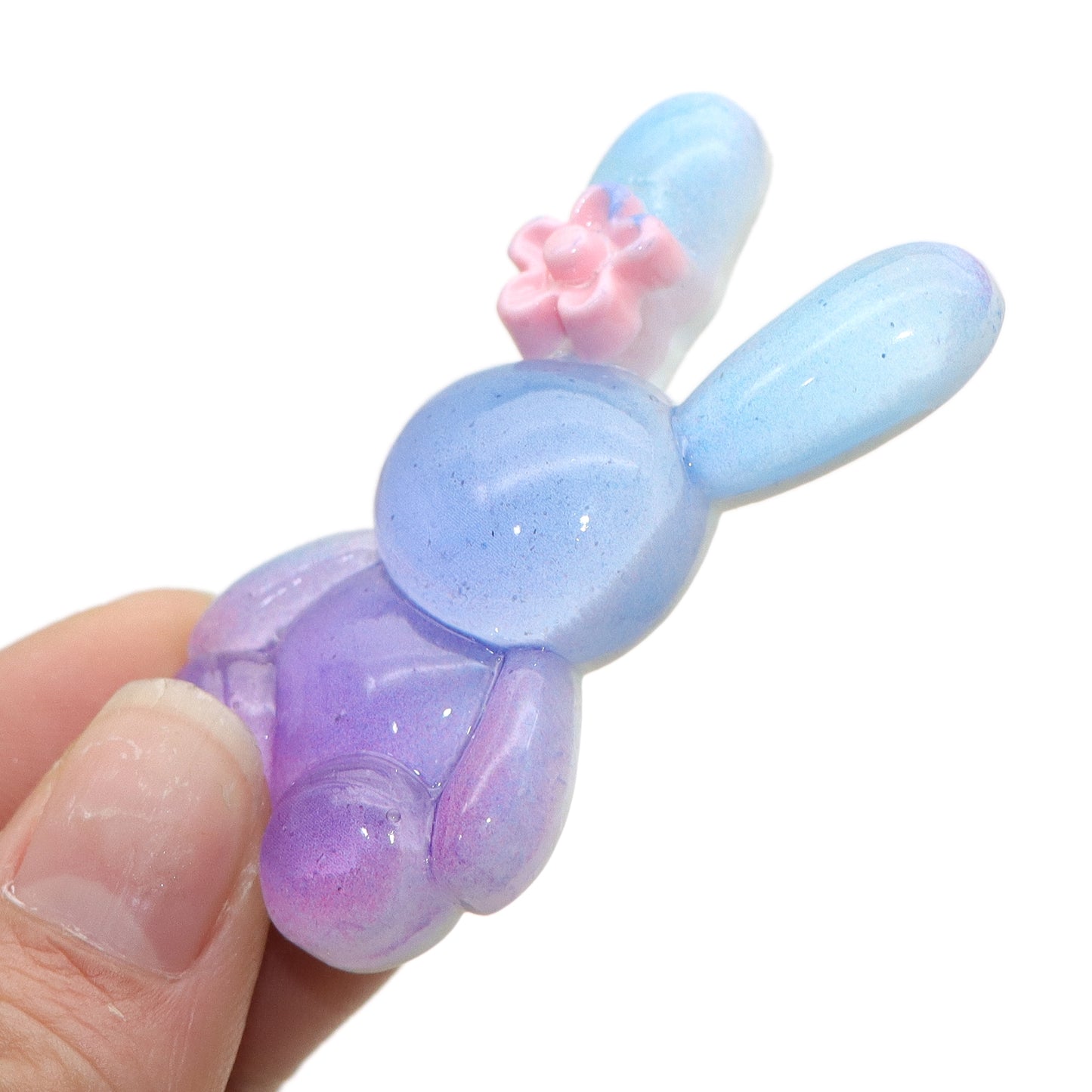 5Pcs Animals Series Acrylic Charms,Rabbit Shaped,Transparent 3D Flatback Resin Cabochons for DIY Jewelry, Earrings, Bracelets, Keychains, Festive Decor, Homemade Gifts, Phone Cases, Water Bottles, Hair Accessories