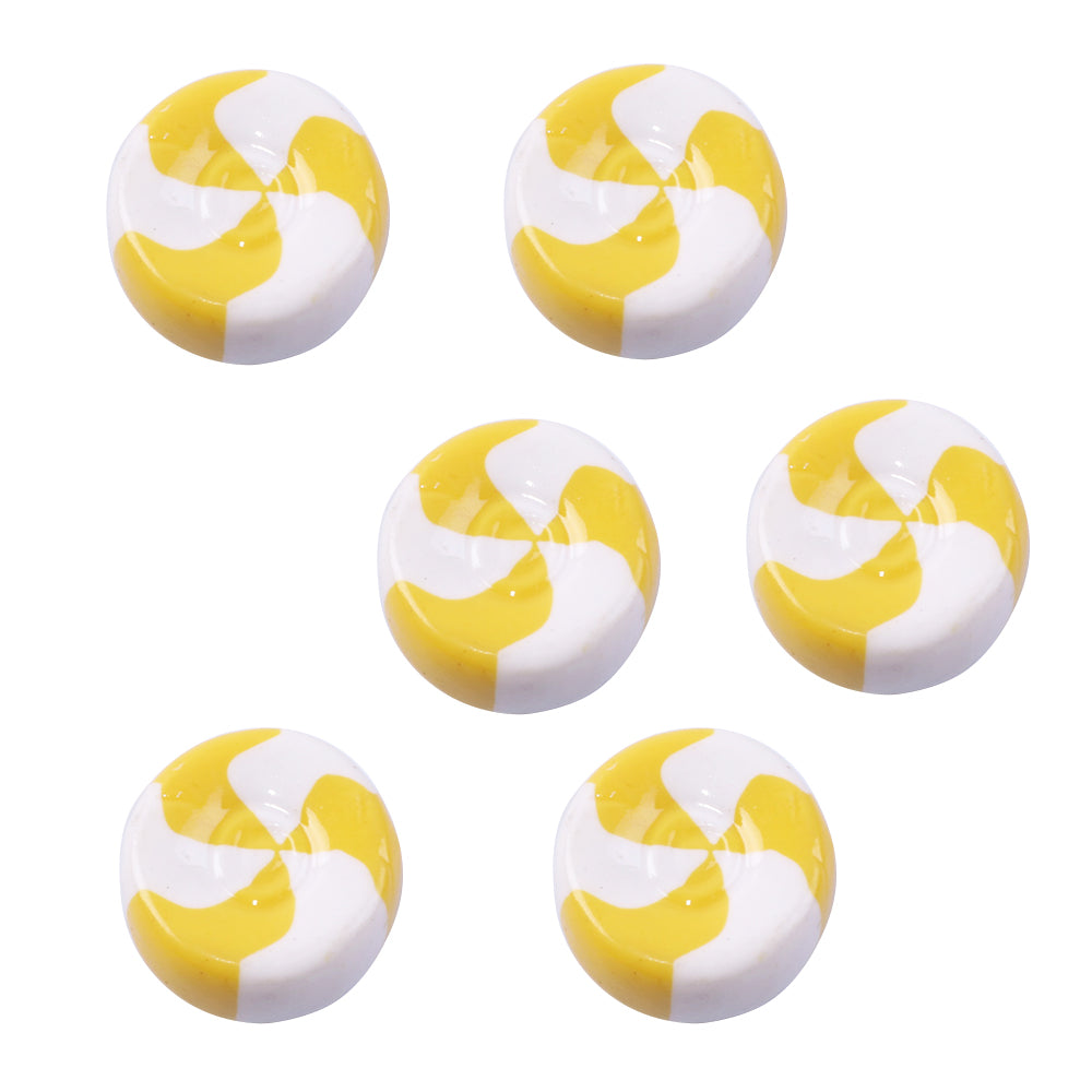 2Pcs Candy Lollipop Decor Polymer Clay For Pretend Kitchen Play Cooking Game DIY Party Doll House Accessory