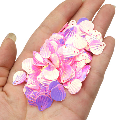 20g/pack Golden Light Transparent Fish Scale Shell Sequins,Vibrant Laser Double Hole Eye Makeup Flakes,Charms for Jewelry Making, Earring, Stage, Party, Makeup, Home Decors, DIY, Dress, Scrapbook, Shoes, Photoframe Accessories and Handmade Supplies
