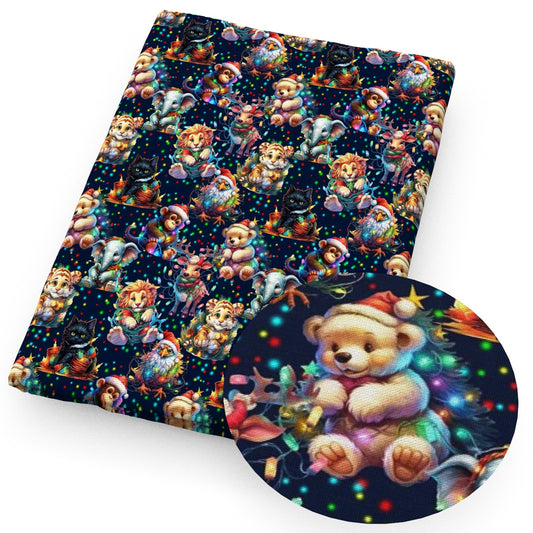 christmas tree monkey deerreindeer giraffe fabric