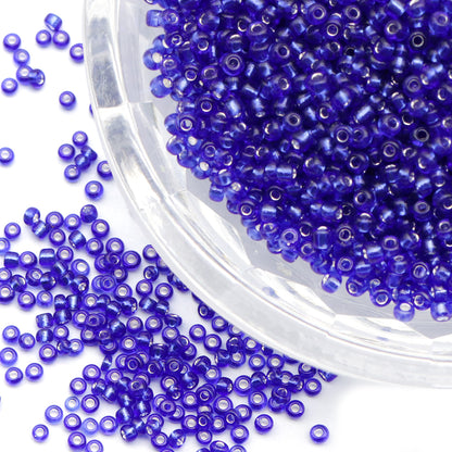 10g/pack 12/0 Transparent Miyuki Seed Beads Plain Solid Color Loose Spacer Acrylic Beads with Hole for Jewelry Making DIY Bracelet Necklace Chain Earrings Charm Bangle Decors Craft Accessorie