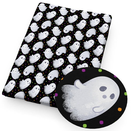 dots spot halloween skull ghost skeleton bones fabric