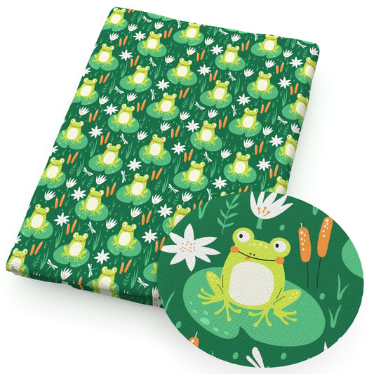 flowerfloral frog fabric