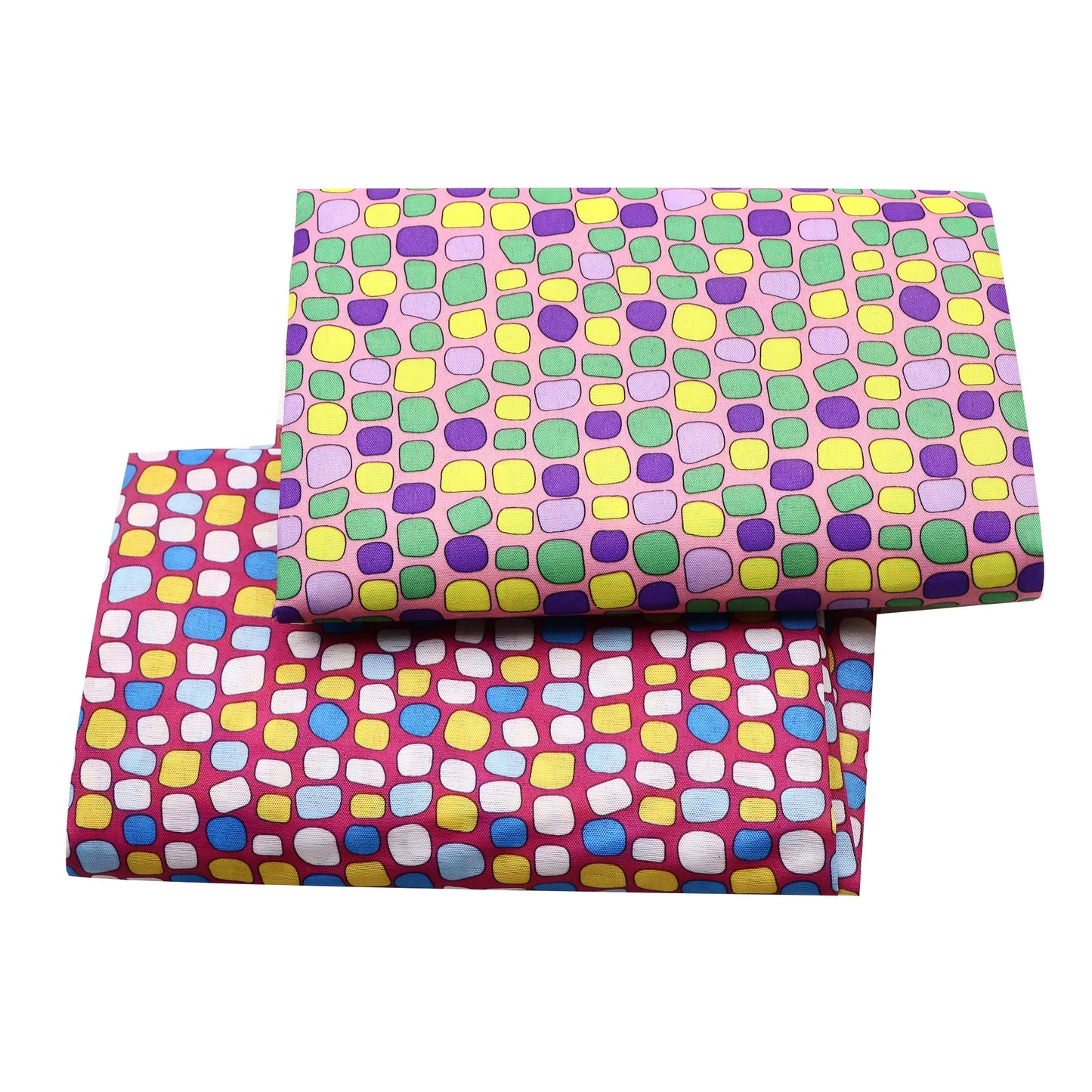 1pc colorful plaid Stone Pattern Quilting Fabric- 58.27x19.68inch(148x50cm) Polyester Craft Fabrics DIY Handmade Projects Doll Clothes Fabric Precut For Patchwork Craft