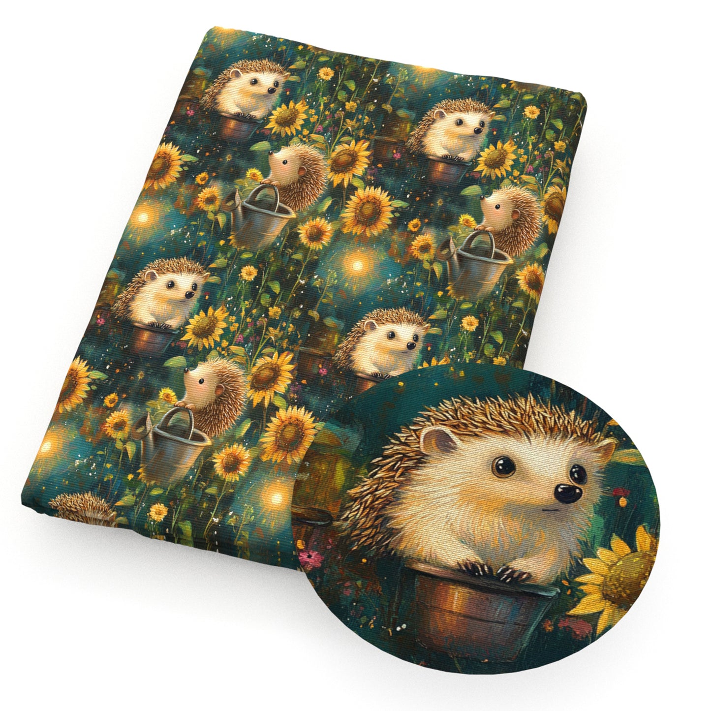 1Pc hedgehog series Quilting Fabric-17.7x19.68inch(45x50cm) Polyester Craft Fabrics DIY Handmade Precut For Patchwork Craft