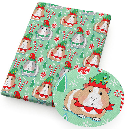 christmas day guinea pig crutch fabric