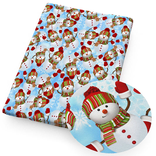 snowman fabric