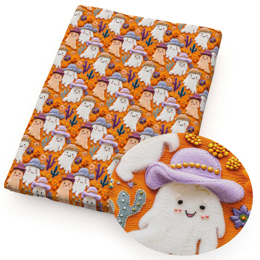 imitation embroidery series halloween skull ghost skeleton bones the cactus fabric