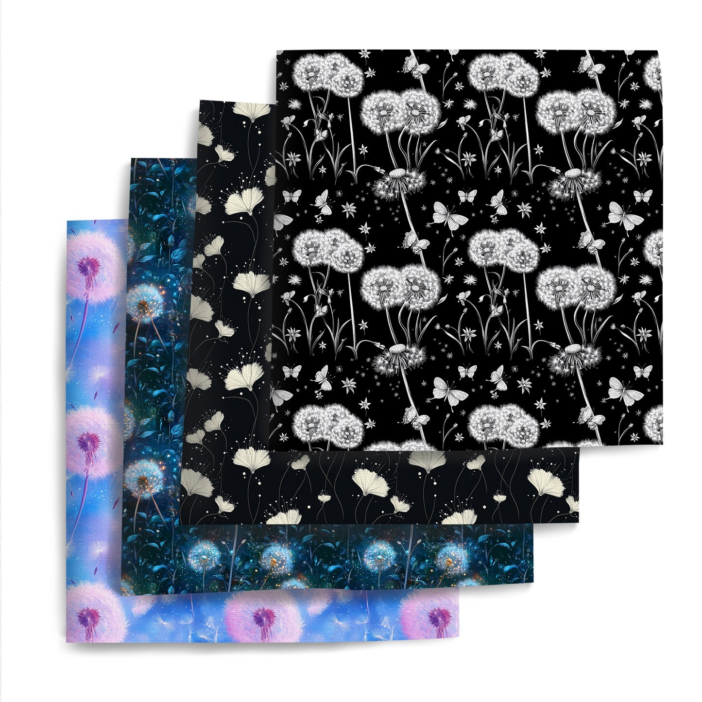 1pc Dandelion Series Pattern Quilting Fabric-17.7x19.68inch(45x50cm) Polyester Craft Fabrics DIY Handmade Projects Doll Clothes Fabric Precut For Patchwork Craft(108gsm)