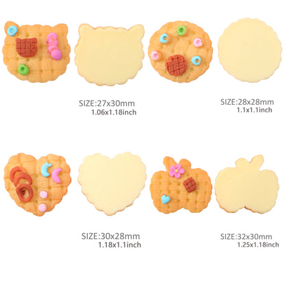 5Pcs Food Acrylic Apple & Heart Charms, Flatback Resin Cabochons for DIY Jewelry, Earrings, Bracelets, Keychains, Festive Decor, Homemade Gifts, Phone Cases, Water Bottles, Hair Accessories - Crafting Accessories