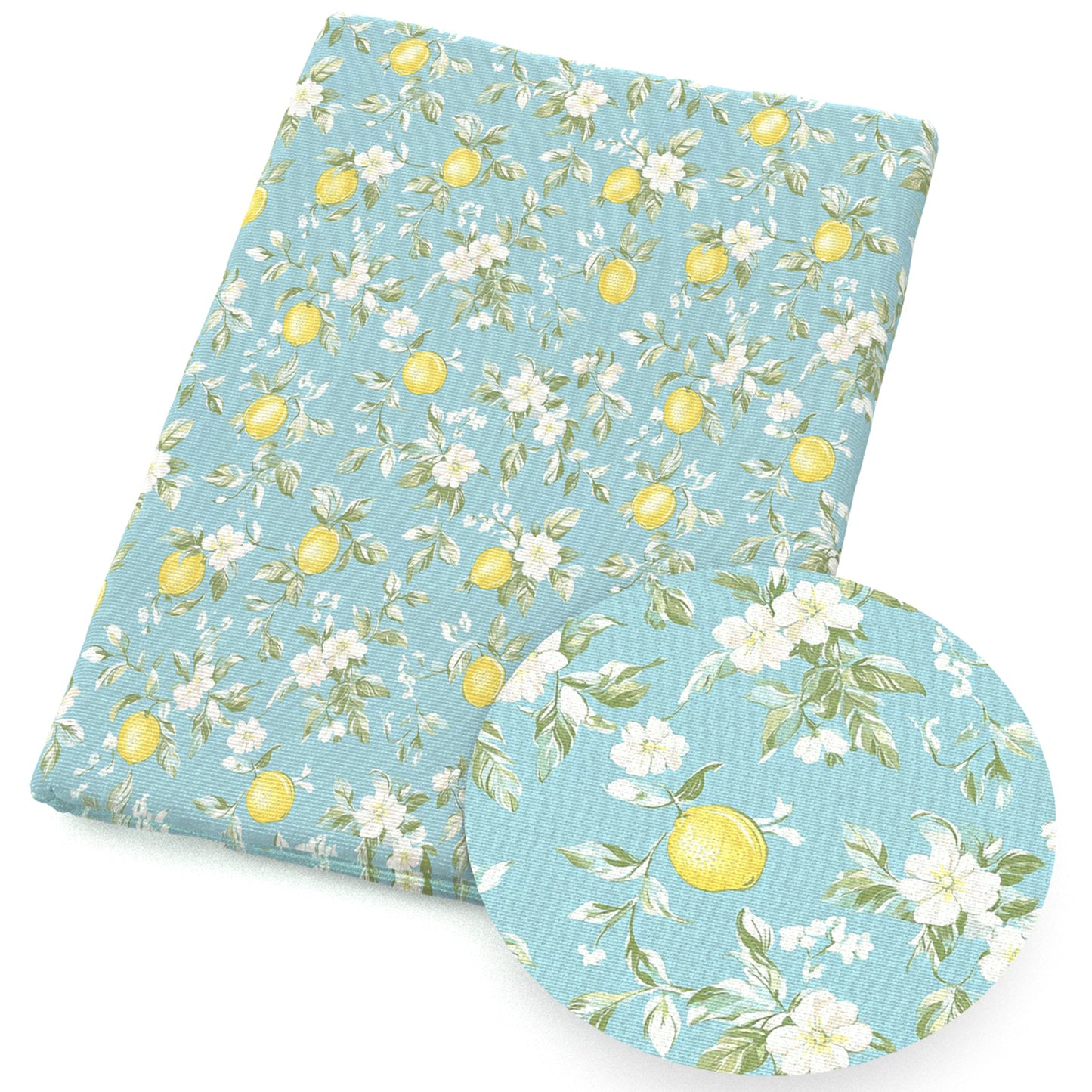 flowerfloral lemon fruit fabric