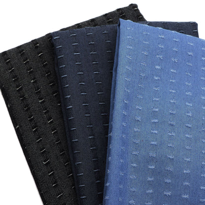 1Pc solid Pre-Washed ripped hole Denim Fabric - 59x19.68inch(150x50cm)  DIY Crafts Projects, DIY Wallet Making