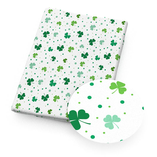 clovershamrock st. patrick's day fabric