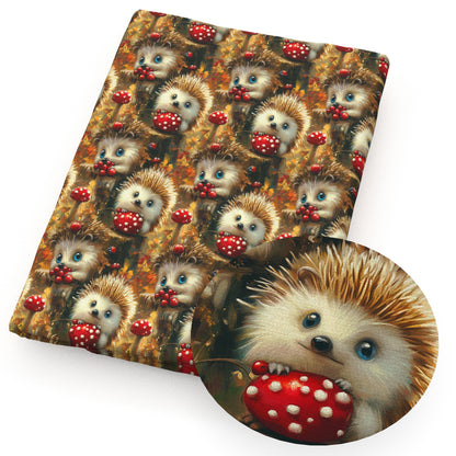 1Pc hedgehog series Quilting Fabric-17.7x19.68inch(45x50cm) Polyester Craft Fabrics DIY Handmade Precut For Patchwork Craft