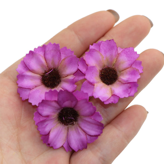 20Pcs Artificial Flowers,Fake Flowers Head Daisy Artificial Silk Flower for DIY Card Making & Craft Decorations, Wedding Home Decoration,DIY Scrapbooking Party Birthday Decor