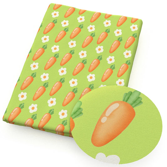carrot easter bunny flowerfloral fabric