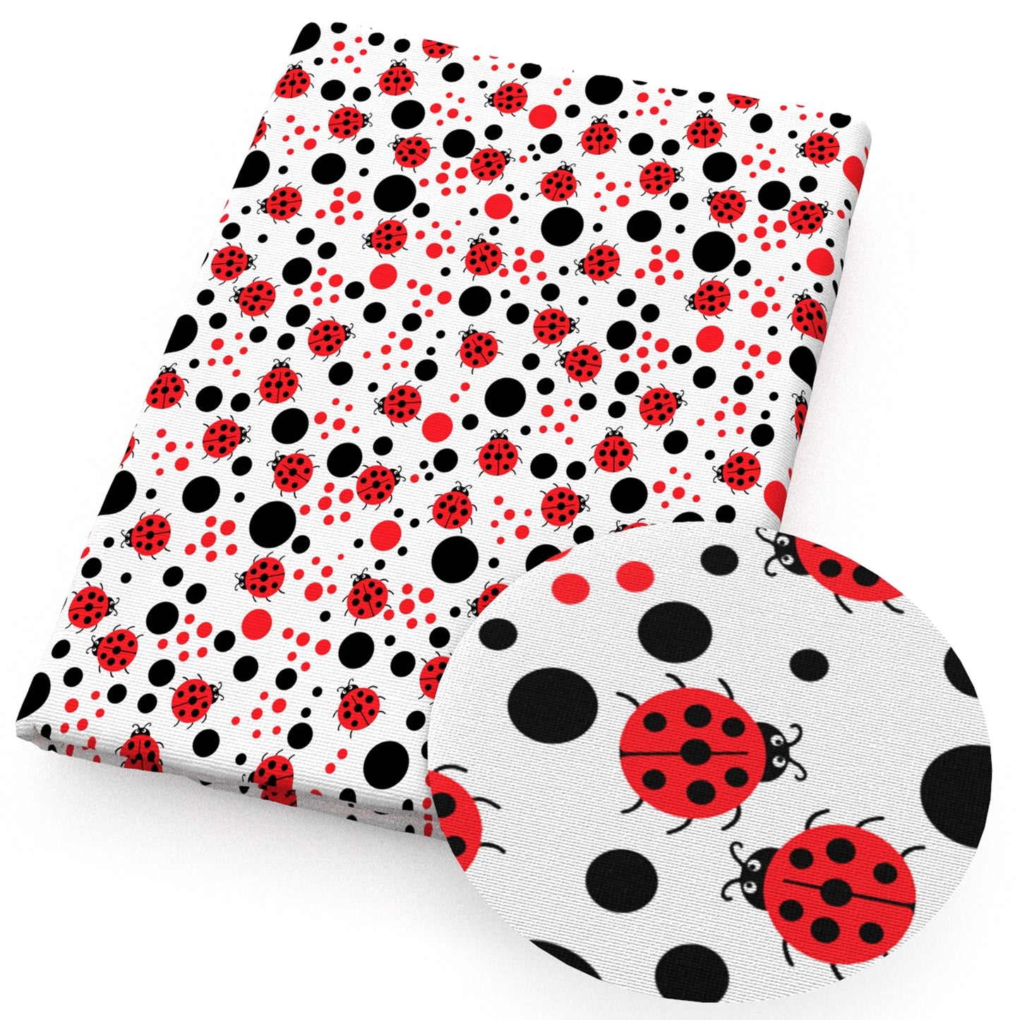 ladybug dots spot fabric