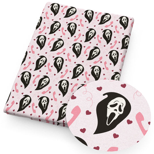 halloween heart love pink series fabric