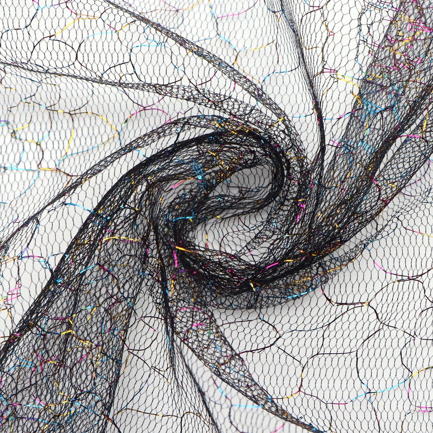 1pcs 19.68*62.99in colored flower patten Mesh Gauze Fabric - 100% Polyester Mesh  Ideal for DIY Bows, Backdrops,  Bags, Sofa Covers, Curtains, and Crafts, Hand Wash Only, Sewing Supplies for Crafting