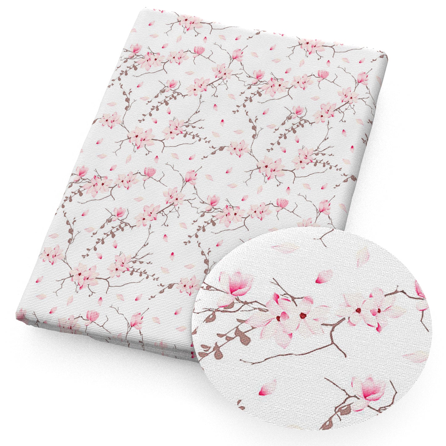 flower floral plum printed fabric