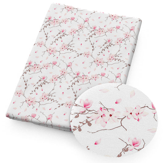 flower floral plum printed fabric