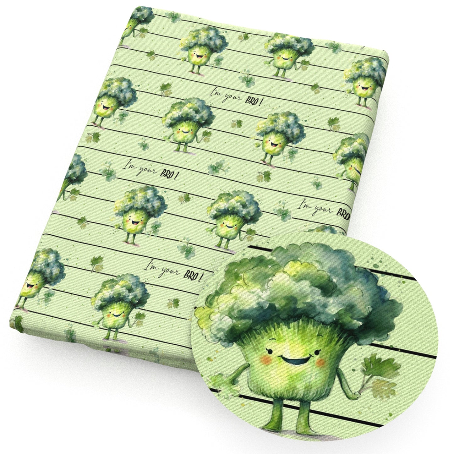 vegetables letters alphabet stripe fabric