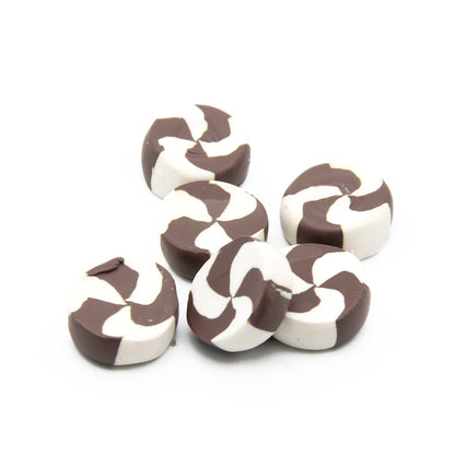 2Pcs Candy Lollipop Decor Polymer Clay For Pretend Kitchen Play Cooking Game DIY Party Doll House Accessory