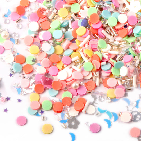 10g Pearl Round Polymer Clay Series Sequins, Plastic DIY Bead Jewelry, Nail Art Filler, Professional Manicure Supplies, Holiday Nail Design