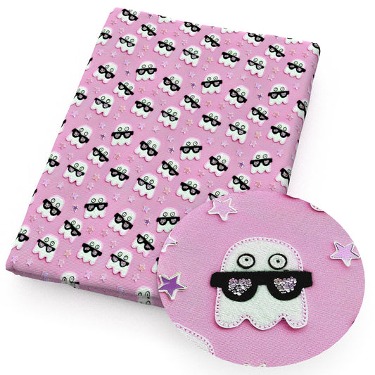 imitation embroidery series halloween skull ghost skeleton bones fabric