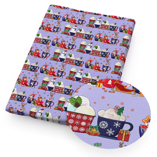 christmas day snowman fabric