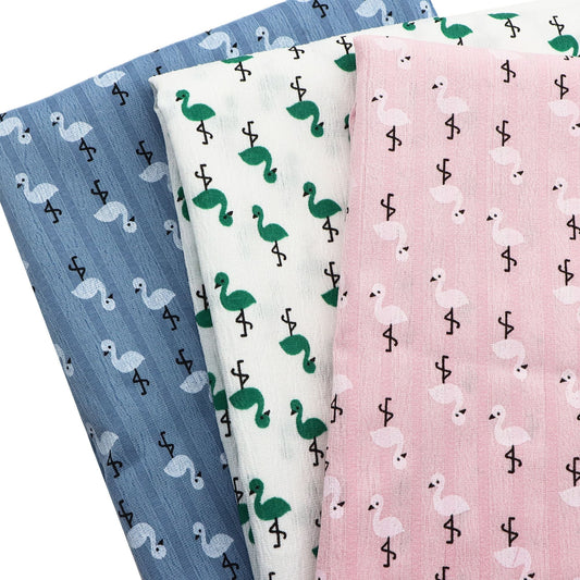 1pc flamingo Quilting Fabric-59x19.68inch(150x50cm) 100% Polyester Craft Fabrics DIY Handmade Projects Fabric Precut For Patchwork Craft