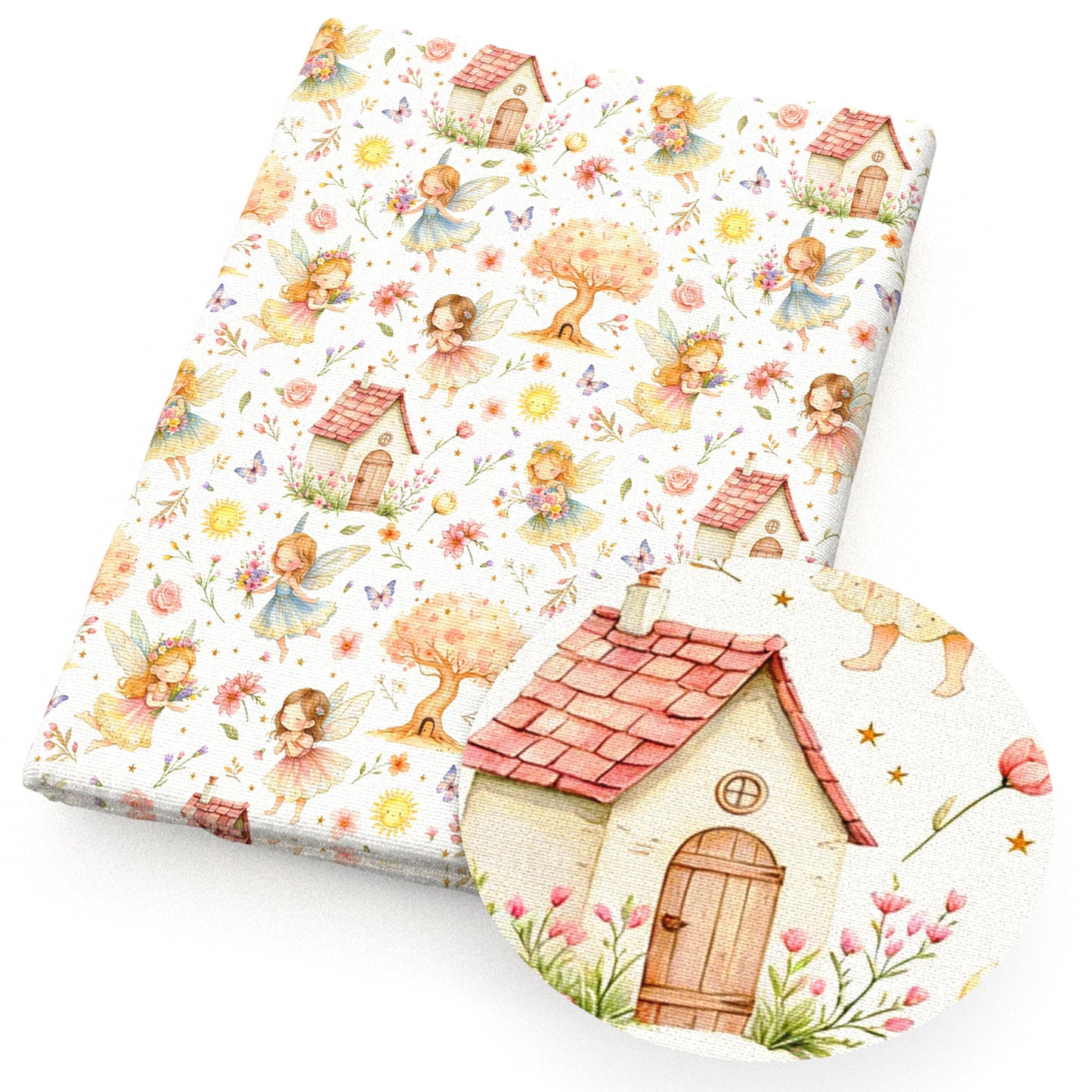 flowerfloral girl leaf leaves tree wings fabric
